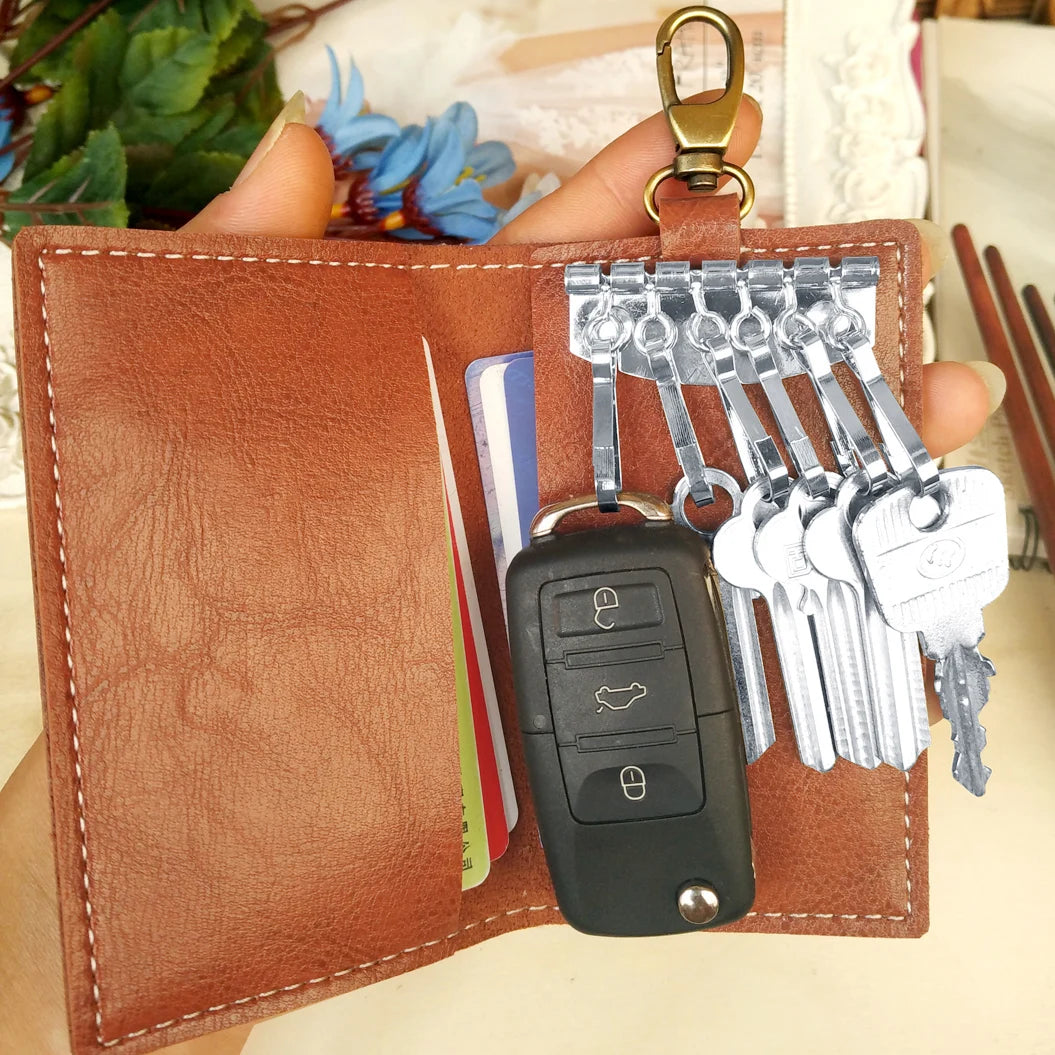 Flower Hasp Keychain Wallet for Women