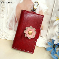 Flower Hasp Keychain Wallet for Women