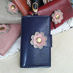 Flower Hasp Keychain Wallet for Women