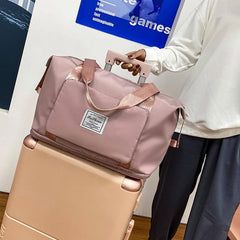 Foldable Large Gym Bag Waterproof Duffel Handbag