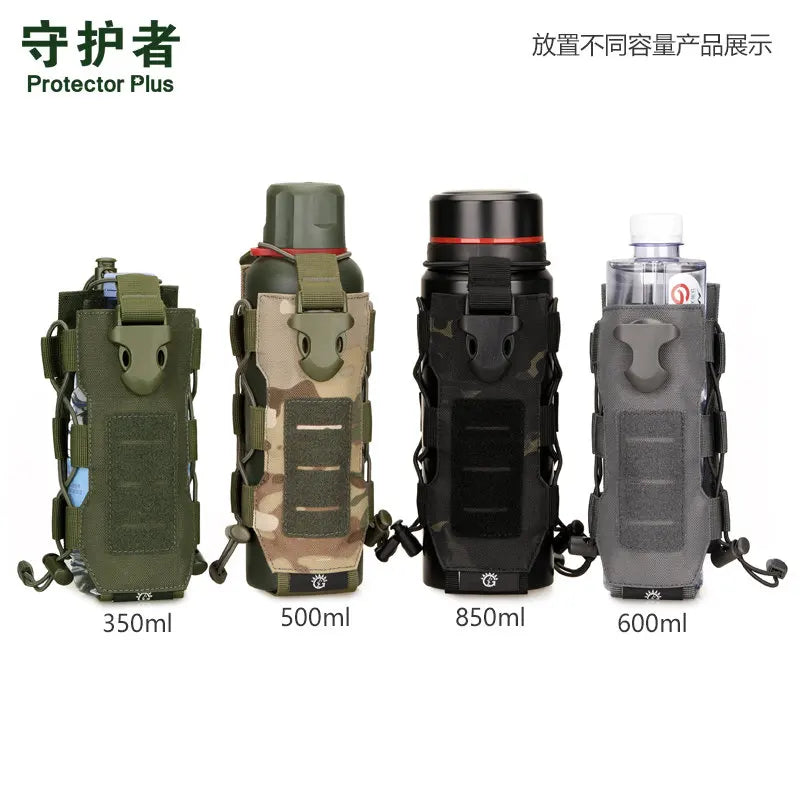 Foldable Molle Kettle Holder Bag Tactical Water Bottle Pouch
