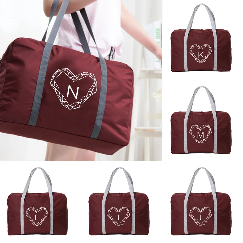 Large Capacity Foldable Travel Bag Duffle Organizer