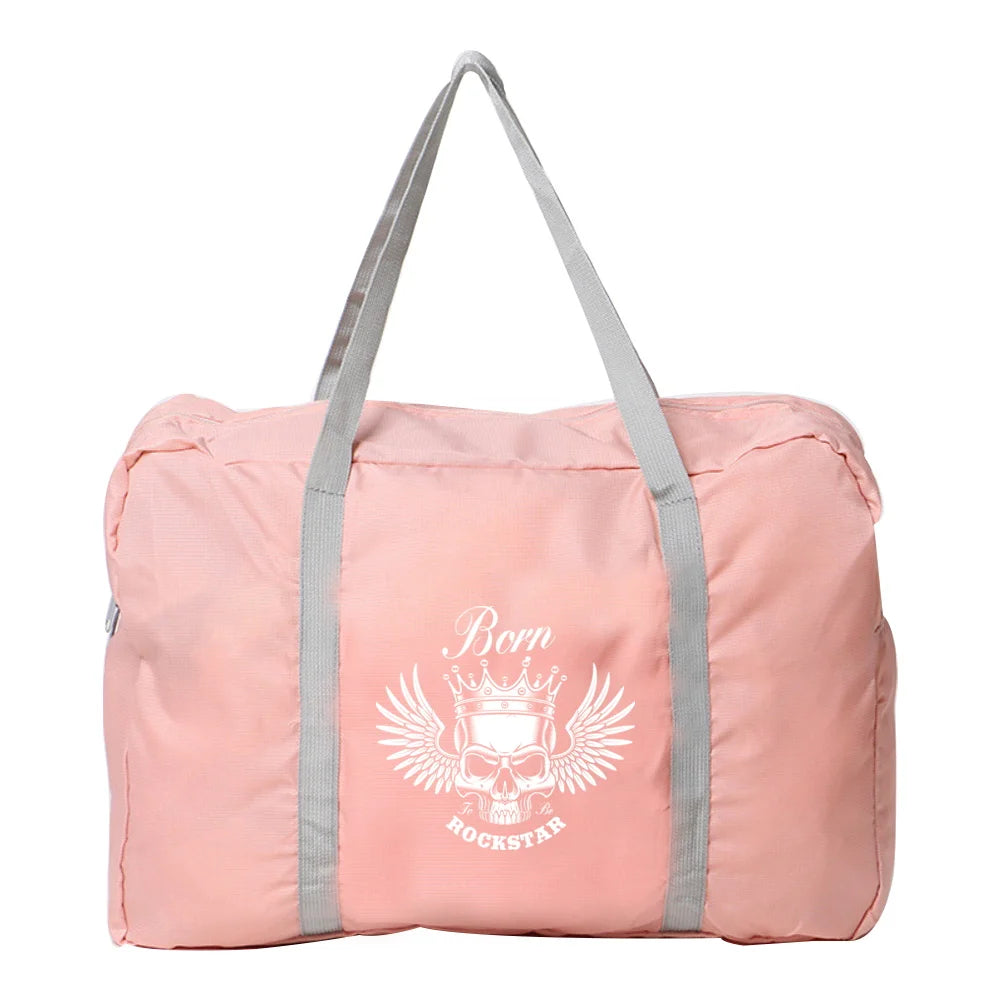 Foldable Travel Bag Water Proof Luggage Shoulder Pack Nylon Casual Handbag