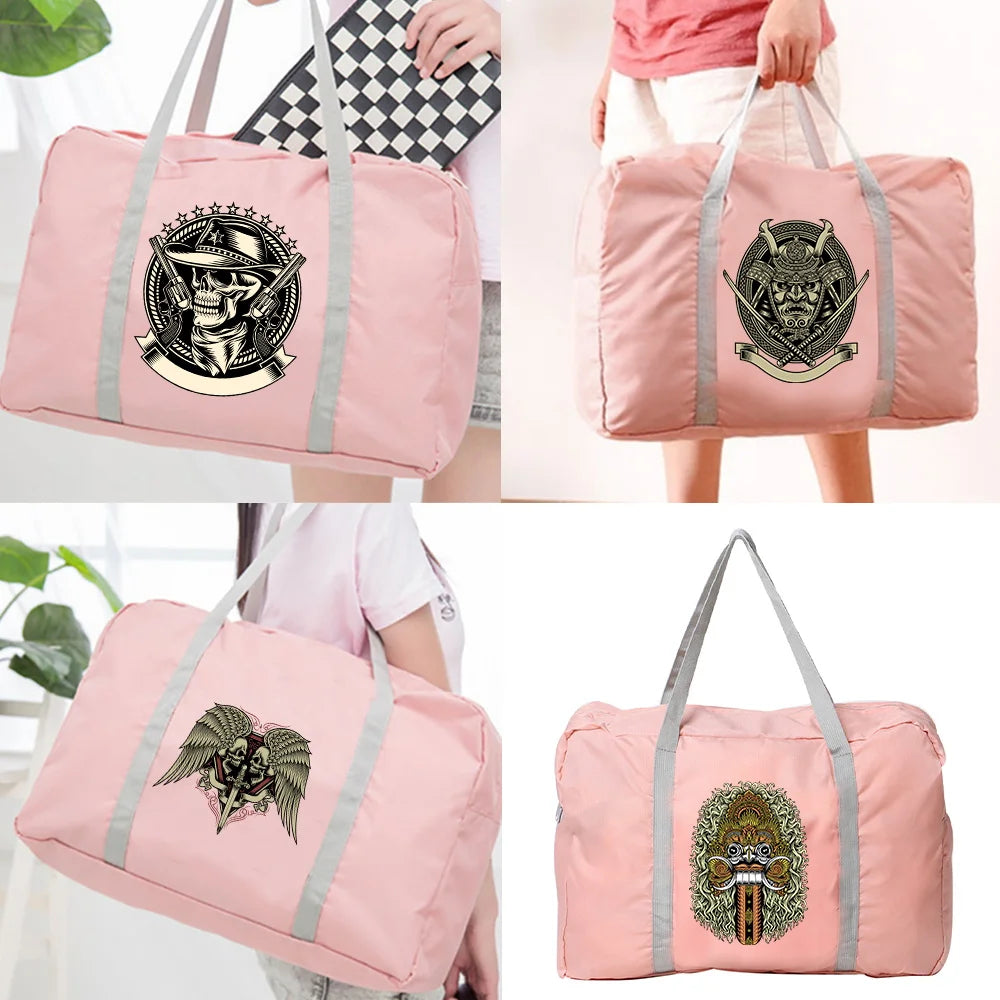 Skull Series Foldable Travel Bag Water Proof Luggage