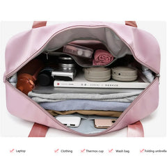 Foldable Travel Bag Wet Dry Separation Waterproof Handbag Large Capacity