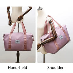 Foldable Travel Bag Wet Dry Separation Waterproof Handbag Large Capacity