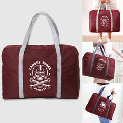 Foldable Travel Bag Waterproof Portable Storage Bag Skull Pattern Unisex