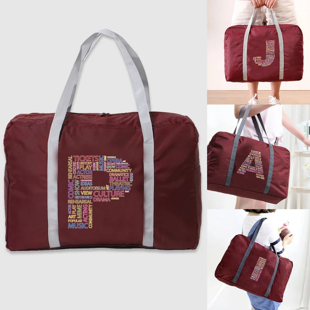 Foldable Travel Bag Waterproof Storage Unisex Large Capacity HandleBag