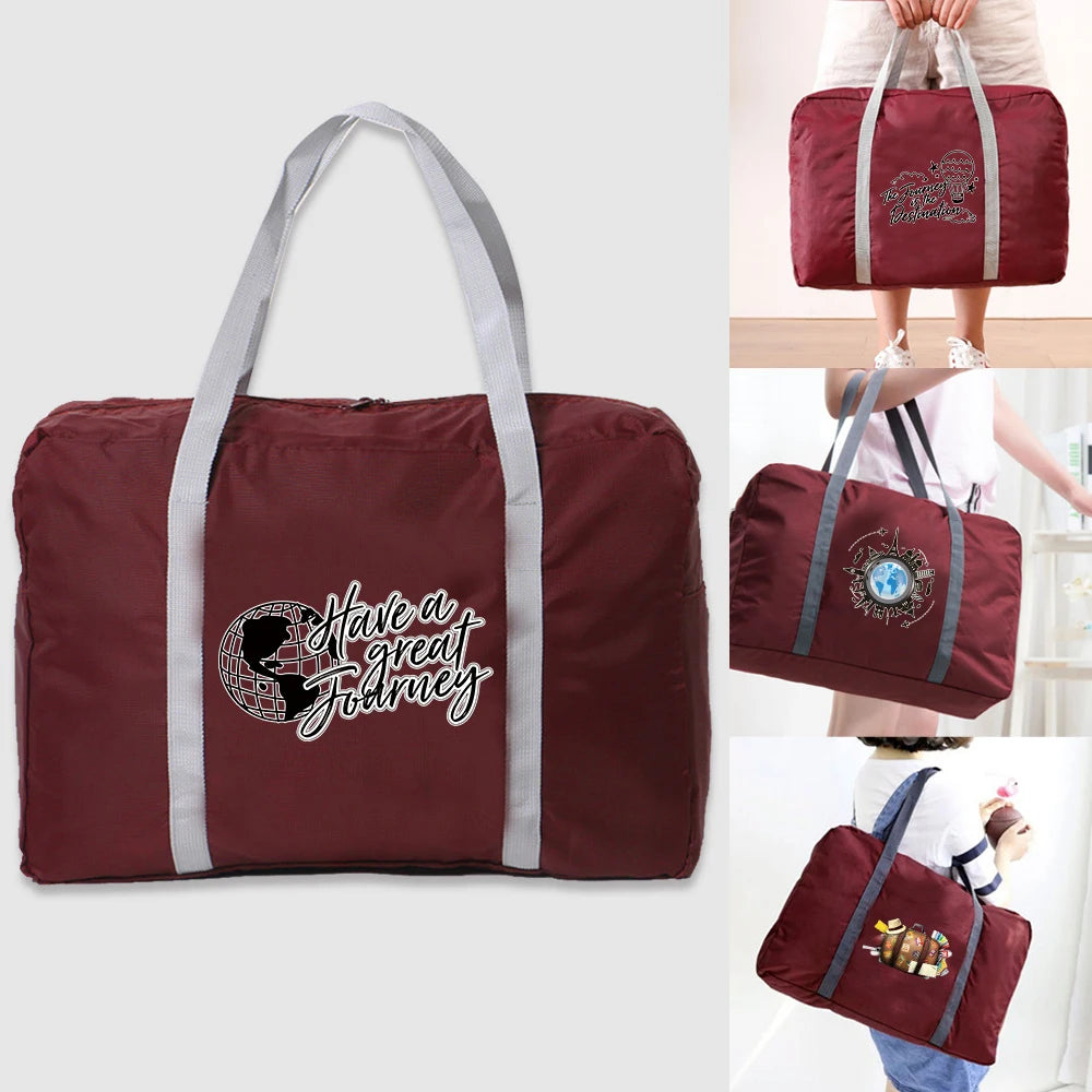 Foldable Travel Bag Waterproof Storage Bag Large Capacity Handle Bag