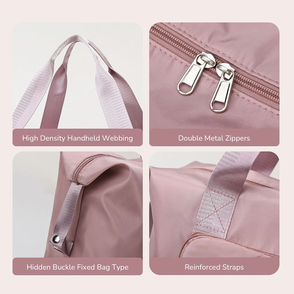 Foldable Travel Bag Women Waterproof Luggage Tote Duffle Handbag