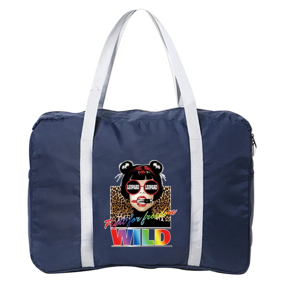 Foldable Travel Bags Large Capacity Unisex Luggage Handbags