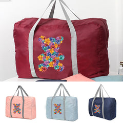 Bear Pattern Foldable Travel Duffle Bag
