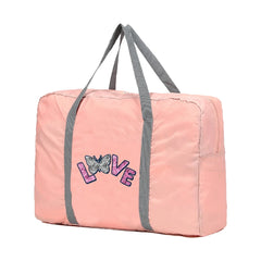 Butterfly Print Foldable Travel Bag Women Handbag Duffle Bag
