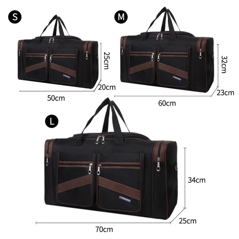 Foldable Travel Duffle Luggage Handbag Waterproof Shoulder Carry On Bag