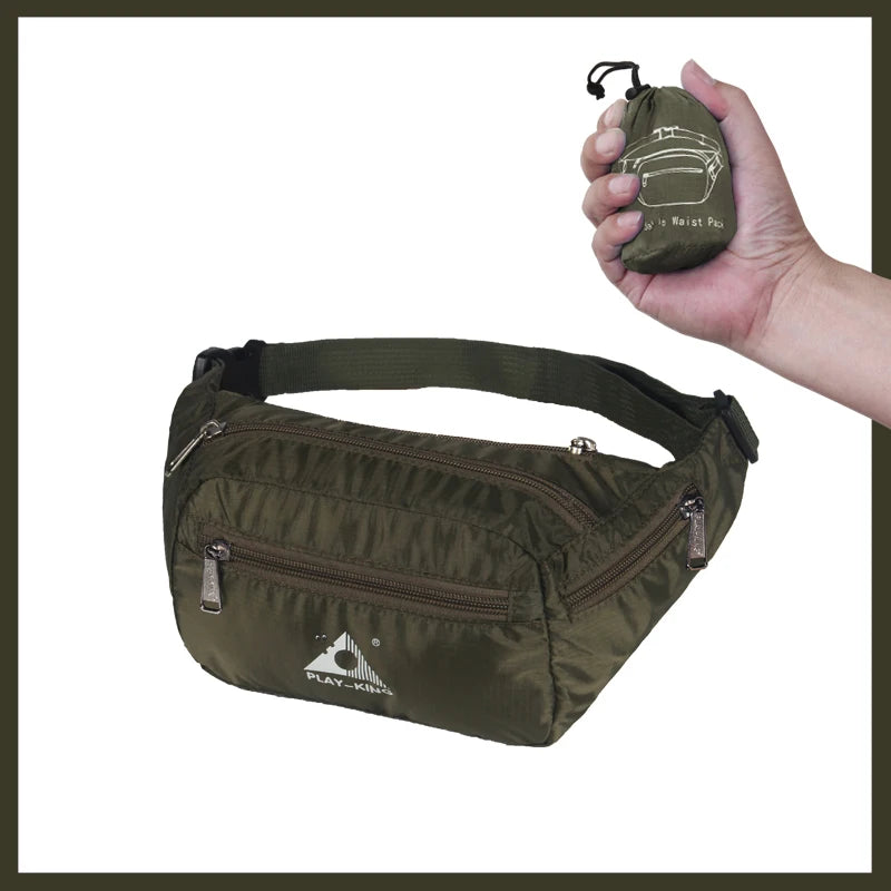 Women's Waterproof Foldable Waist Fanny Pack - Travel Waist Bag