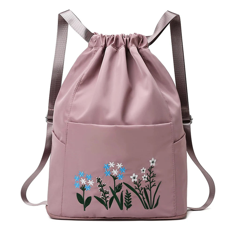 Waterproof DrawString Backpack for Gym Workout Outdoor Running Travel
