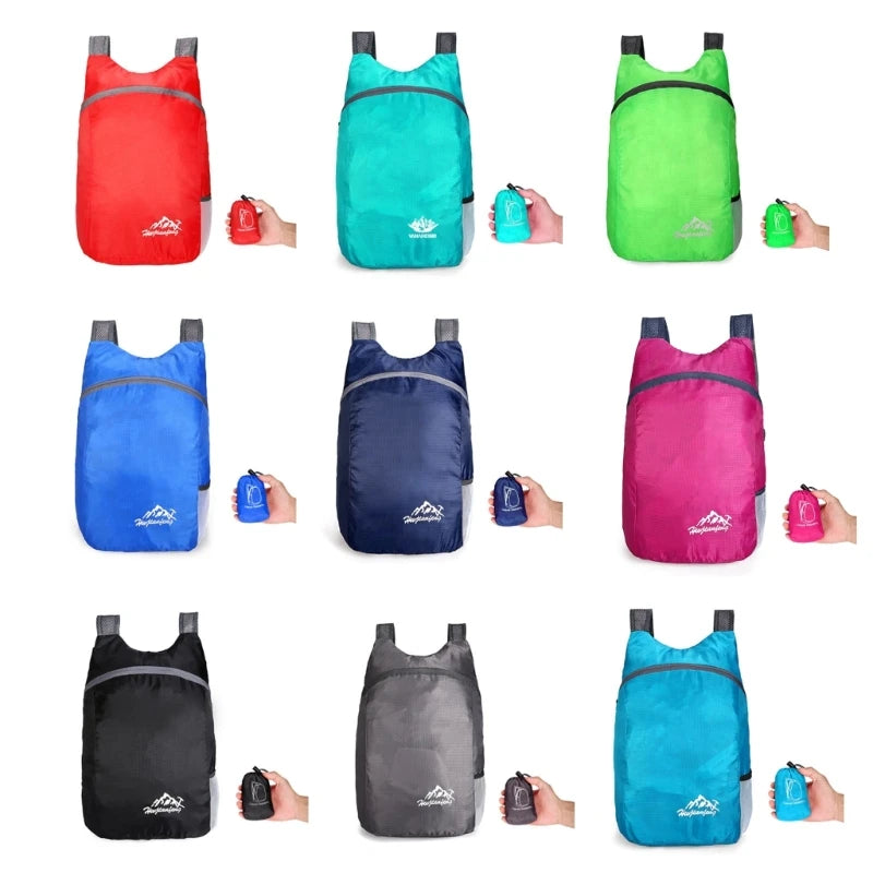 Ultralight Folded Backpack Camping Hiking Mountaineering Sports Men Women