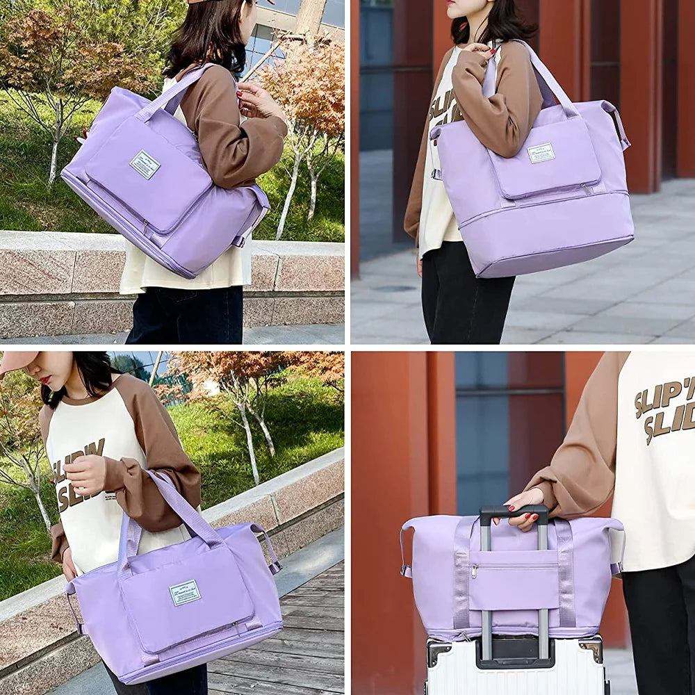 Women's Travel Bag Large Capacity Waterproof Tote Handbag Duffel