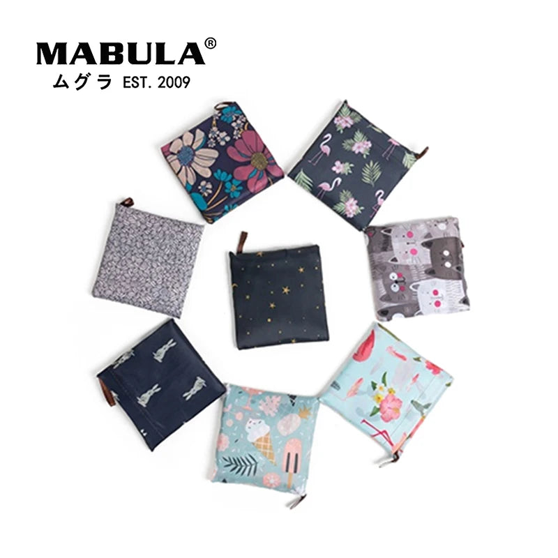 Eco Friendly Foldable Shopping Bag Reusable Tote Portable Travel Shoulder