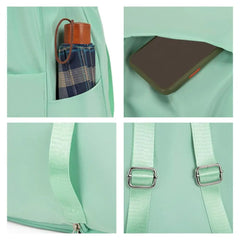 Large Capacity Waterproof Folding Storage Bag with Embroidery Inner Zipper