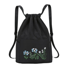 Large Capacity Waterproof Folding Storage Bag with Embroidery Inner Zipper