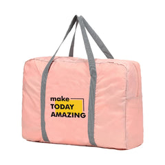 Word Print Duffle Bag Unisex Travel Handbag