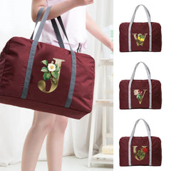 Large Capacity Flower Print Duffle Bag for Travel Gym