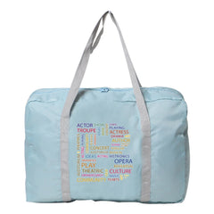 Letter Print Tote Travel Luggage Bags Women Large Capacity Travel Duffle Bags