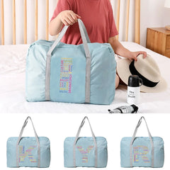 Letter Print Tote Travel Luggage Bags Women Large Capacity Travel Duffle Bags