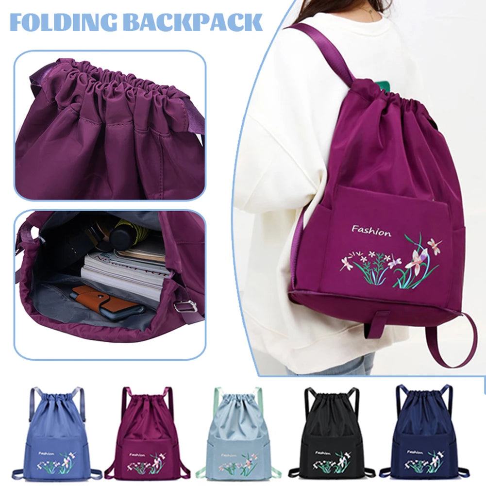 Folding Wet and Dry Shoulder Bag for Sport Workout Storage