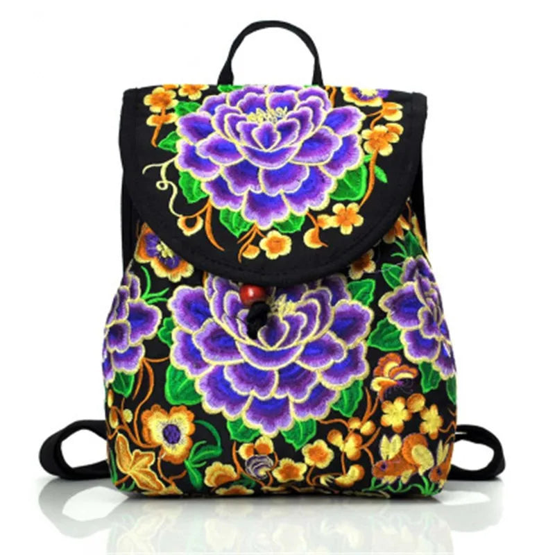 Folk-Custom Backpack Women Mochilas Mujer Mochila Feminina