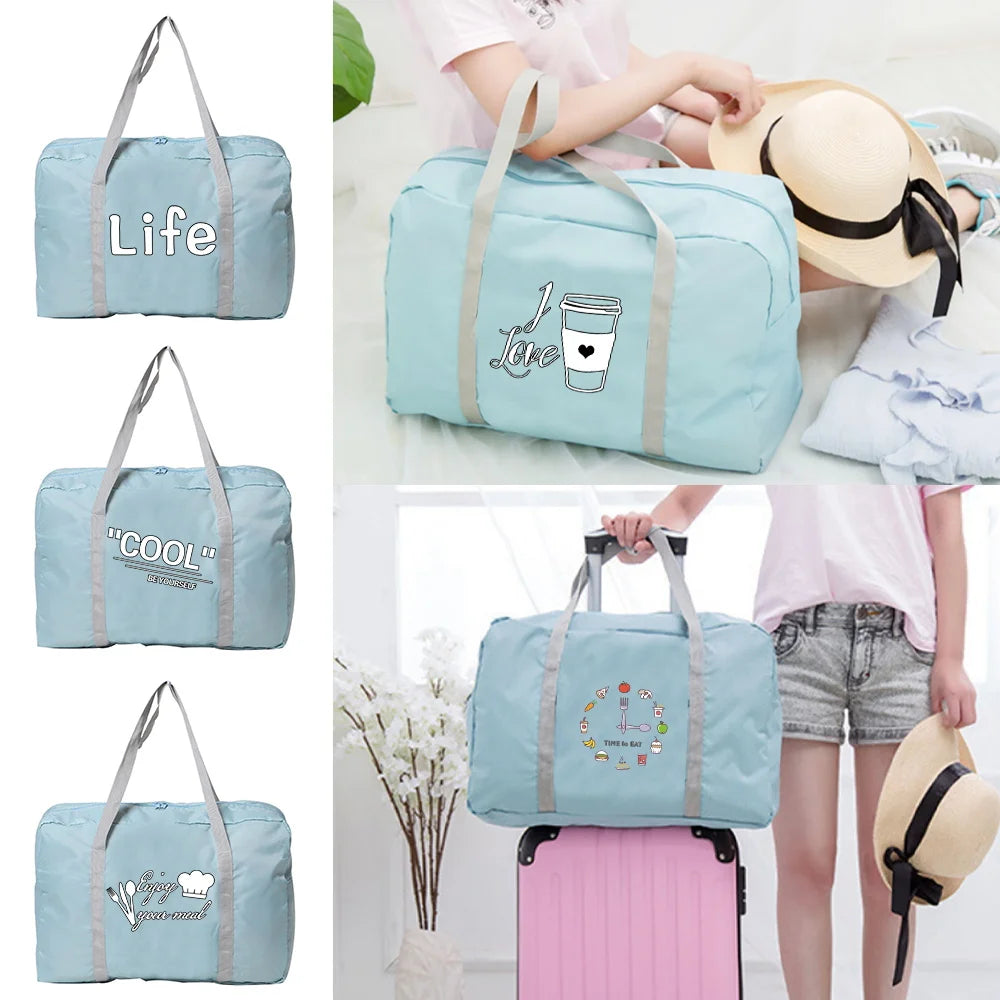 Food Series Printed Travel Bag Unisex Large Capacity Organizers