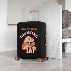 Mushroom Print Luggage Cover for 18-32 Inch Suitcases