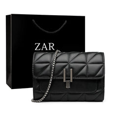 Small Leather Crossbody Shoulder Bag with Chain Strap
