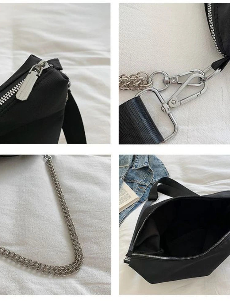Foufurieux Chain Bag Large Capacity Soft Messenger Bag