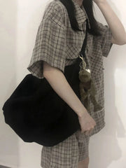 Canvas Tote Bag Women Shopper Large Capacity Crossbody Bags Female Handbags