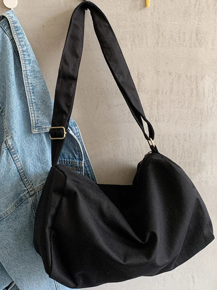 Canvas Messenger Bag Large-capacity Shoulder Bag