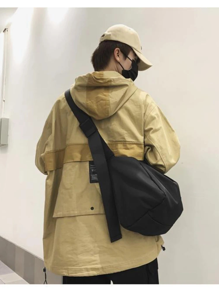 Large Capacity Adjustable Strap Shoulder Bag for Men Women