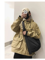 Large Capacity Adjustable Strap Shoulder Bag for Men Women