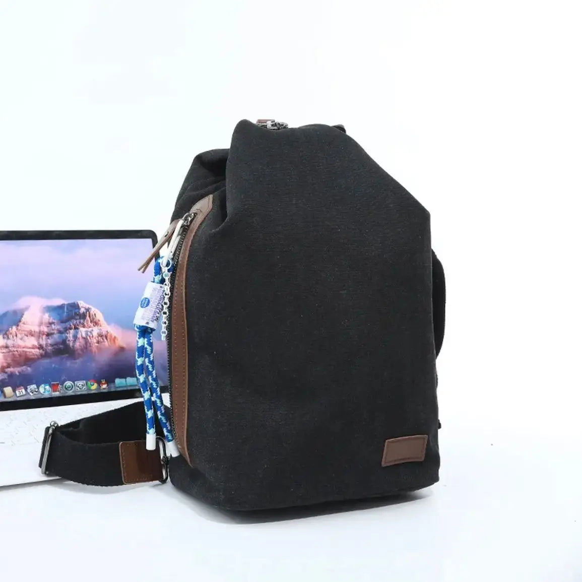 Foufurieux Canvas Bag Sports Chest Bags for Women Large Capacity