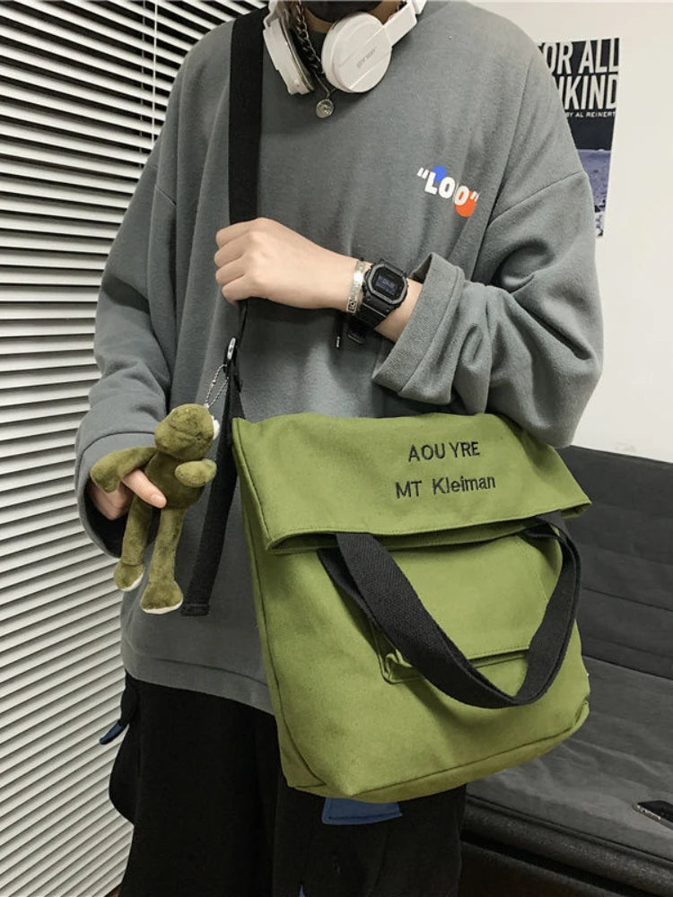 Japanese Student Large-capacity Messenger Bag Men Shoulder Bag