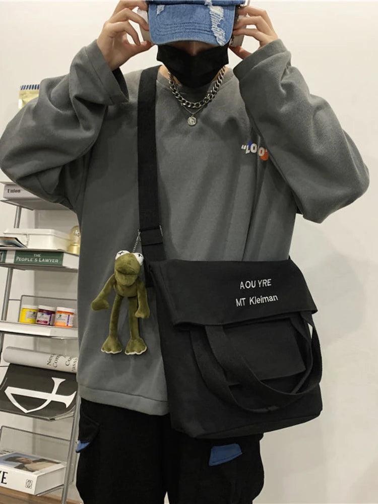 Japanese Student Large-capacity Messenger Bag Men Shoulder Bag