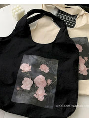 Foufurieux Canvas Shoulder Bag Large-capacity Literature and Art