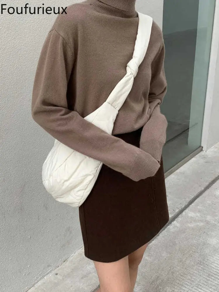 Foufurieux Canvas Satchel Bag Ladies Underarm Bag