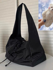Foufurieux Retro Knotted Large Capacity Bag Handbag Handbags Cross Body Bag Y2k