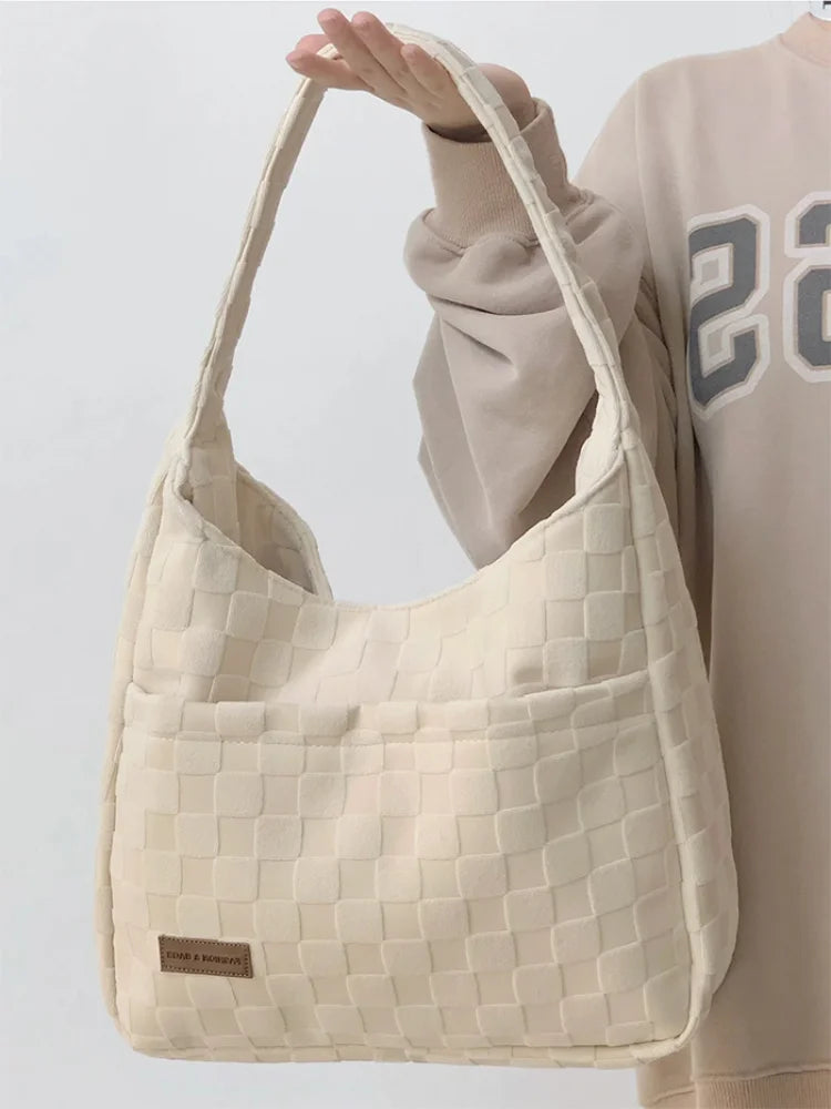 Foufurieux Canvas Tote Bag for Women Underarm Shoulder Bag