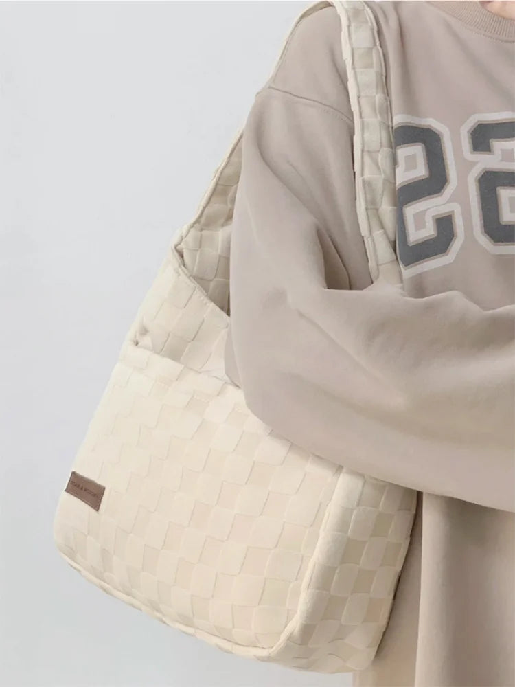 Foufurieux Canvas Tote Bag for Women Underarm Shoulder Bag