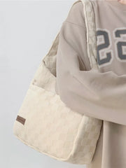 Foufurieux Canvas Tote Bag for Women Underarm Shoulder Bag