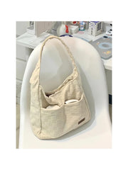 Foufurieux Canvas Tote Bag for Women Underarm Shoulder Bag