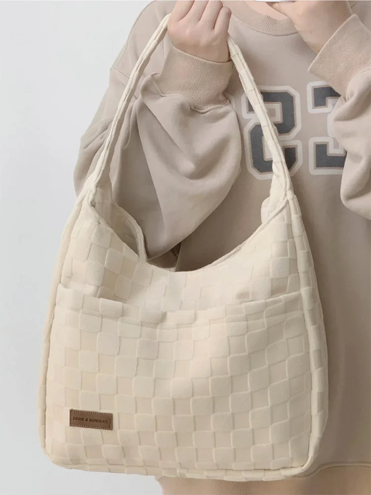 Foufurieux Canvas Tote Bag for Women Underarm Shoulder Bag